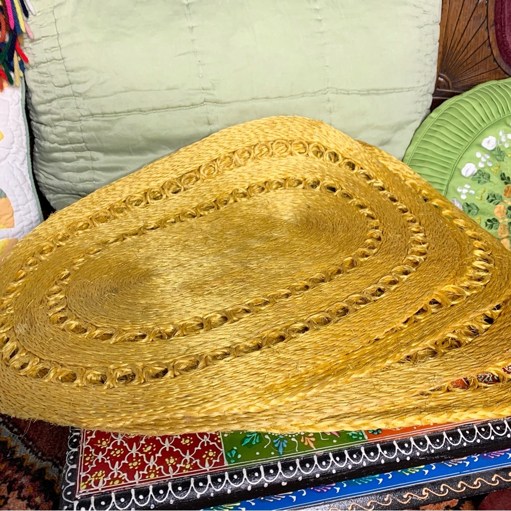 70s Yellow Placemats set of 4